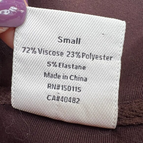 Varley Keller Half Zip Pullover in Coffee Bean Brown Size Small - Picture 6 of 9